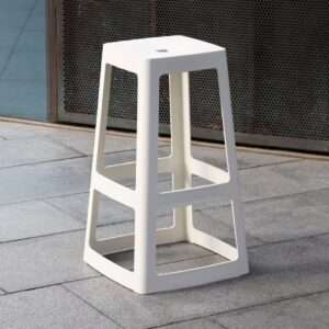 Origin Base High Stool Traffic White 440x440x750mm (Pack of 2) 7 hx786 npi24 6