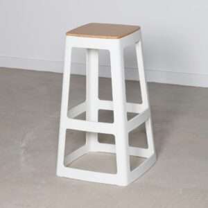 Origin Base High Stool Traffic White 440x440x750mm (Pack of 2) 8 hx786 npi24 7
