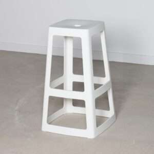 Origin Base High Stool Traffic White 440x440x750mm (Pack of 2) 9 hx786 npi24 8