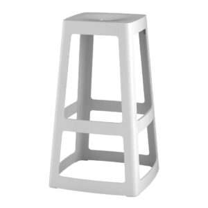 Origin Base High Stool Light Grey 450x450x750mm (Pack of 2) 3 hx791 npi24 01