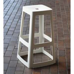 Origin Base High Stool Light Grey 450x450x750mm (Pack of 2) 4 hx791 npi24 11