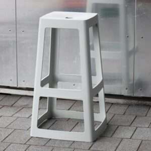 Origin Base High Stool Light Grey 450x450x750mm (Pack of 2) 5 hx791 npi24 14