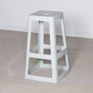 Origin Base High Stool Light Grey 450x450x750mm (Pack of 2) 7 hx791 npi24 5