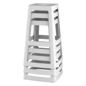 Origin Base High Stool Light Grey 450x450x750mm (Pack of 2) 10 hx791 npi24 8