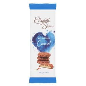 Elizabeth Shaw Milk Chocolate Coconut Biscuits 140g (Case of 10 Packs)