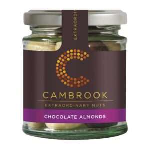 Cambrook Dark, Milk & White Chocolate Almonds Glass Jar 110g (15 pack)
