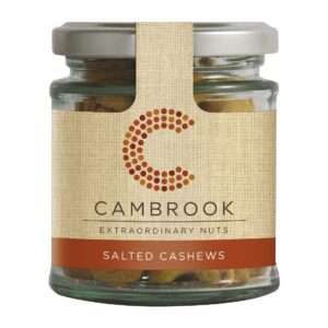 Cambrook Baked Salted Cashews Glass Jar 95g (15 Pack)