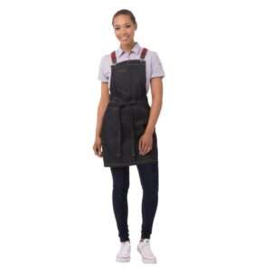 Chef Works Berkley Short Bib Apron Indigo