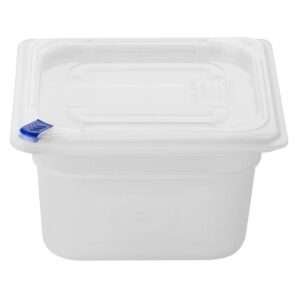 Hygiplas Click PP GN Container 1/6 with Lid & 7 Colour Clips 100mm 1.5Ltr (Set 4)