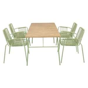 Bolero Melbourne Outdoor Polywood Dining Table 1610x800x734mm 5 hz218 npi24 5