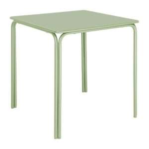 Bolero Adeline Steel Square Table 700mm Light Green