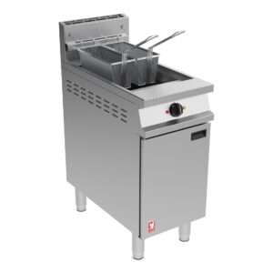 Falcon Dominator Plus G3840 Single Pan Twin Basket Nat Gas Fryer on Feet