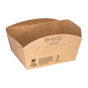 Notpla Clip & Close Food Boxes 800ml - Kraft (260 Pack) 4 jb810 npi25 5