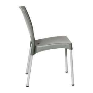 Bolero Elements Polypropylene Plain Side Chairs Olive Green (4 Pack) 5 ja921 npi25 5