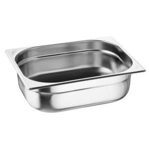 Nisbets Essentials Stainless Steel 1/2  Gastronorm Tray 100mm (Pack 3)