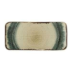 Dudson Harvest Flare Linen Organic Rectangular Plates 270x160mm (6 Pack)