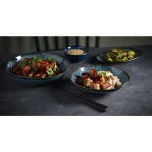 Churchill Envisage Cascade Sapphire Blue Natural Bowls 220mm (6 Pack) 3 jc659 jc668 npi25 2