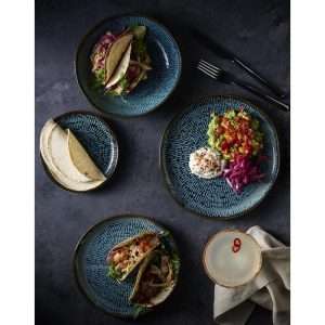 Churchill Envisage Cascade Sapphire Blue Natural Bowls 220mm (6 Pack) 4 jc659 jc668 npi25 7