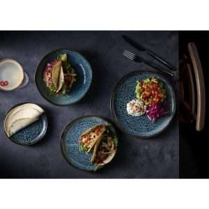 Churchill Envisage Cascade Sapphire Blue Natural Bowls 220mm (6 Pack) 5 jc659 jc668 npi25 8