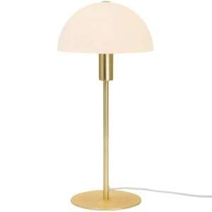 Nordlux Ellen 20 Indoor Table Lamp Brass, Glass Shade