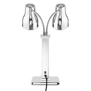 Buffalo Double Heat Lamp Carving Station Stainless Steel 2x250W 4 ja869 npi25 4
