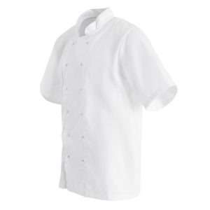 Whites Boston Unisex Chef Jackets Short Sleeve White L (5 Pack) 3 b250 s upd25 4282