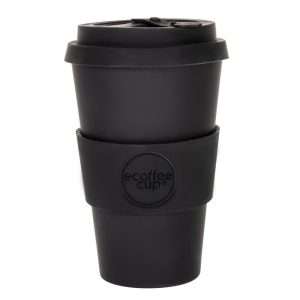 ecoffee Cup Reusable Coffee Cup Kerr & Napier Black 14oz
