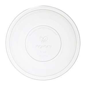 Vegware 185-Series Compostable Bon Appetit Wide Bowl PLA Flat Lid (300 Pack)