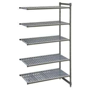 Cambro Camshelving Basics Plus Add-On Unit 5 Tier With Vented Shelves 2140(H)x 1175(W)x 460(D)mm