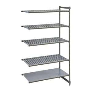 Cambro Camshelving Basics Plus Add-On Unit 5 Tier With Vented Shelves 2140(H)x 870(W)x 540(D)mm