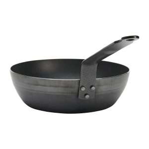 De Buyer Blue Carbon Steel Deep Round Pan 24cm 4 hw069 npi24 13
