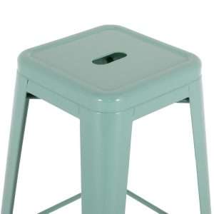 Bolero Bistro Metal High Stools Olive Green (4 Pack) 2 hw294 npi25 3