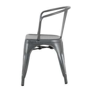 Bolero Bistro Curve Armchairs Gunmetal (4 Pack) 3 hz807 npi25 2