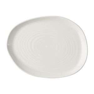 Churchill Envisage Natural White Organic Oblong Plates 260x200mm (6 Pack)