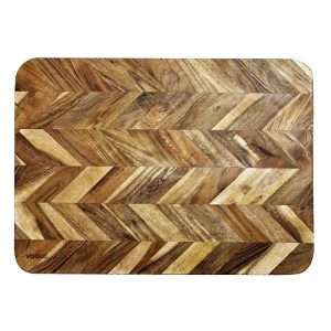 Vogue Chevron Effect Acacia Wood Chopping Board Large 560x405mm
