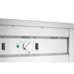 Buffalo Mobile Servery with Solid Heated Top 4x 1/1 GN 10 jb187 upd25 8