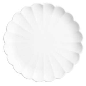 Olympia Bloom Scalloped Plates White 226mm (6 Pack)