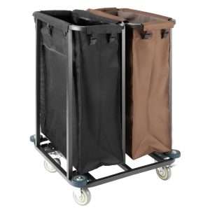 Jantex 2 Compartment Linen Trolley 2x100Ltr