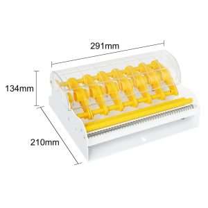 Hygiplas 1" Multi Label Metal Dispenser 7 jc814 npi25 7