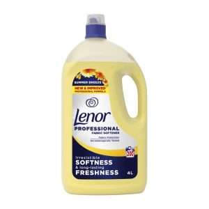 Lenor Professional Summer Breeze Fabric Softener 200 Washes 4Ltr (2 Pack)