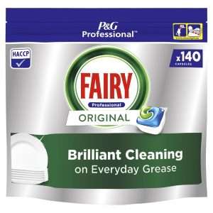 Fairy Professional All in One Dishwasher Capsules Original 140 Caps (2 Pack)