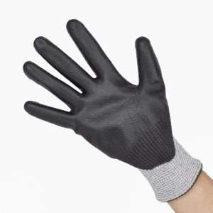 KeepSAFE PU Palm Coated Gloves Grey/Black Size 7 (12 Pack)