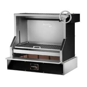 Pujadas Countertop Open Grill with V-Shaped Bars and Refractory Base 8581001B