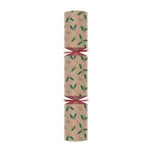 Swantex Kraft Jolly Holly Christmas Cracker 10" (50 Pack)