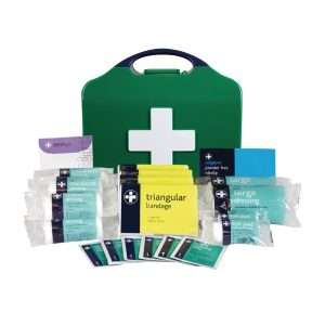 HSE 10 Person First Aid Kit with Small Aura3 Box Green
