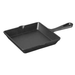 Olympia Cast Iron Square Pan 155x225mm