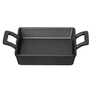 Olympia Cast Iron Square Eared Dish 130x130mm