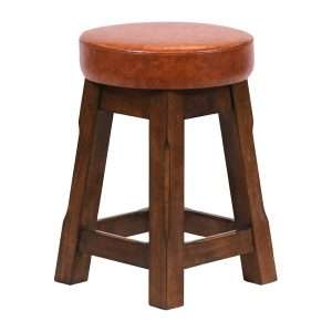 Everyday Wessex Vintage Low Stool with Bison Tan Seat (2 Pack)