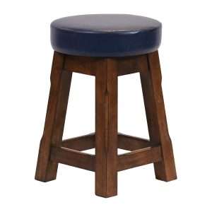 Everyday Wessex Vintage Low Stool with Bison Midnight Seat (2 Pack)