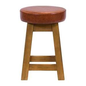 Everyday Wessex Weathered Oak Low Stool with Bison Tan Seat (2 Pack)